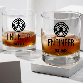 Vaso De Whiskey Ingeniero creado, Personalizado de licenciado en i