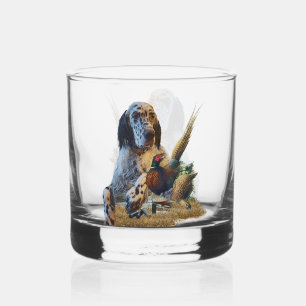 Vaso De Whiskey Inglés Setter , Caza