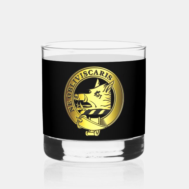 Vaso De Whiskey Insignia Campbell Gold Clan (Anverso)