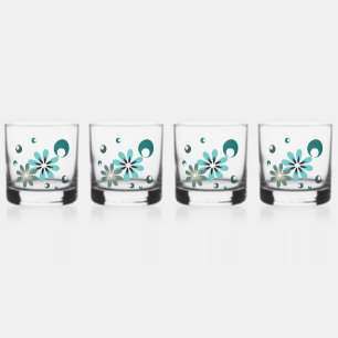 Vaso De Whiskey Inspirado en el Retro Verde Excéntrico