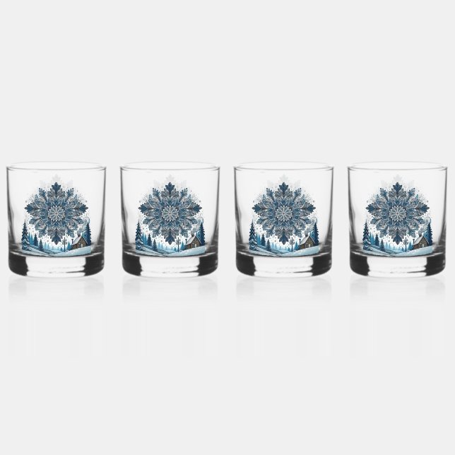 Vaso De Whiskey invierno de temporada (Anverso)