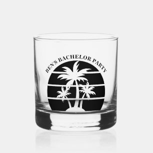 Vaso De Whiskey Isla de Despedida de Soltero en la Playa Boda Padr