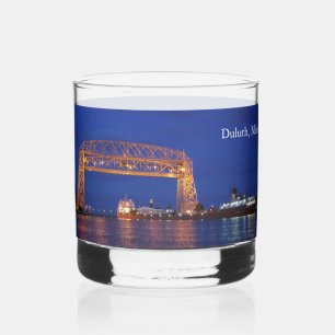 Vaso De Whiskey John G. Munson Duluth, vidrio de Minnesota