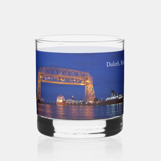 Vaso De Whiskey John G. Munson Duluth, vidrio de Minnesota (Anverso)