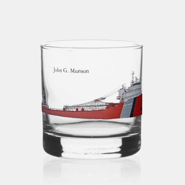 Vaso De Whiskey John G Munson glass (Anverso)