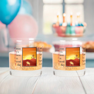Vaso De Whiskey Juego de Cristal Rock Impreso de Acrónimo de Crist