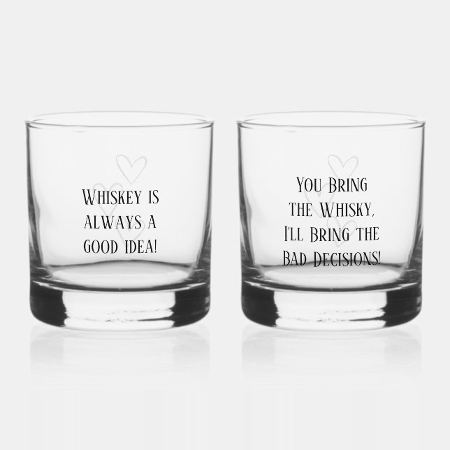 Vaso De Whiskey Juego de Whiskey Drinkware personalizado - Texto P (Anverso)
