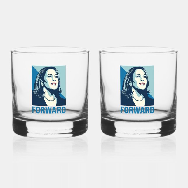 VASO DE WHISKEY KAMALA HARRIS FORWARD (Anverso)