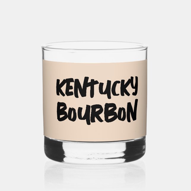 VASO DE WHISKEY KENTUCKY BOURBON WHISKEY GLASSS GLASS (Anverso)