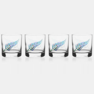 VASO DE WHISKEY KIWI NEW ZEALAND FERN PAUA