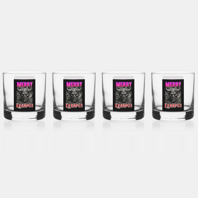 Vaso De Whiskey Krampus Alegre (Anverso)