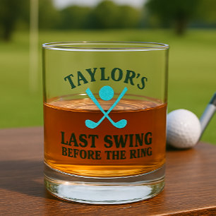 Vaso De Whiskey La Última Swing Antes Del Bachiller En Golf Ring