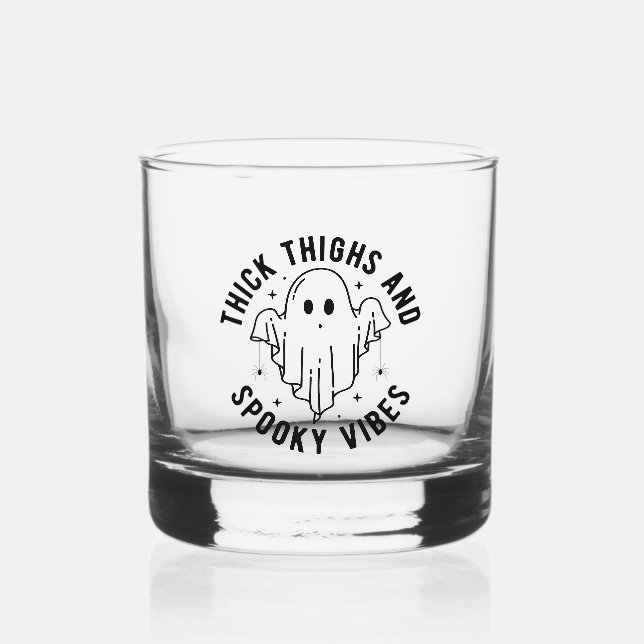 Vaso De Whiskey "Lámparas Y Vibes Espeluznantes" (Anverso)
