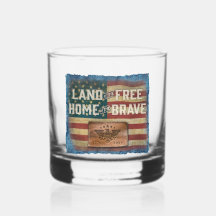 Land of the Free - Rocks Glass