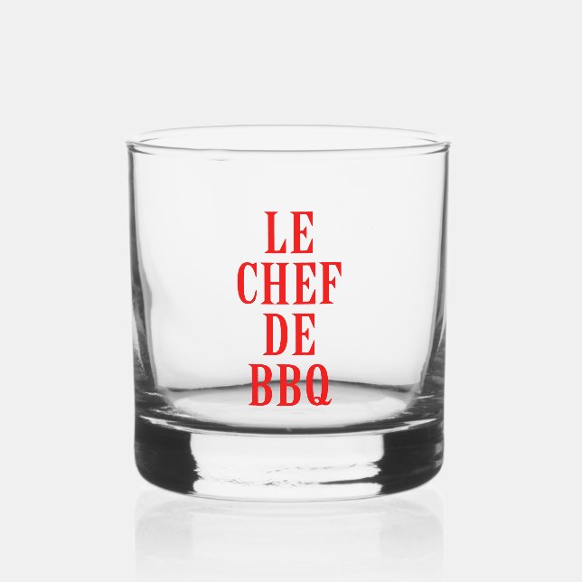 Vaso De Whiskey Le Chef De BBQ (Anverso)