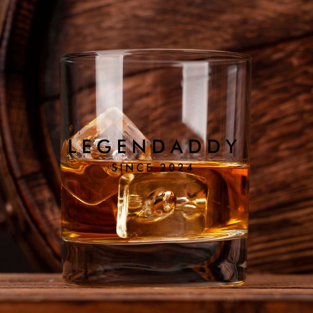 Vaso De Whiskey LegenDaddy desde entonces por el legendario papá m (whiskey glass for legendary dads)