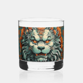 Vaso De Whiskey León de la Gripe del Vidrio Suizo