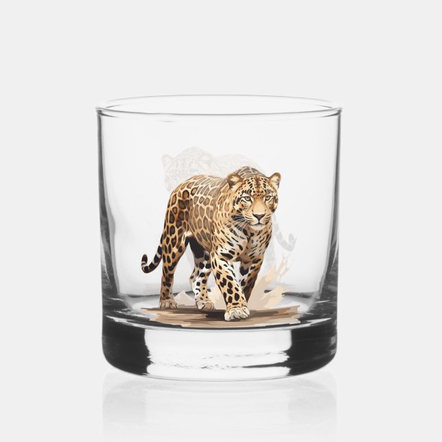 Vaso De Whiskey Leopard (Anverso)