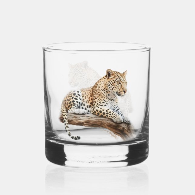 Vaso De Whiskey Leopard (Anverso)