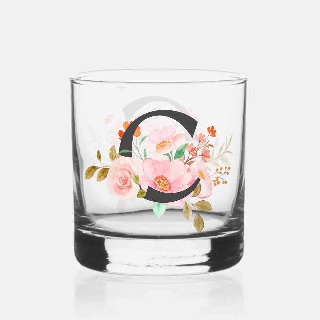 Vaso De Whiskey Letra C (Anverso)