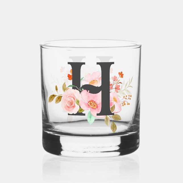 Vaso De Whiskey Letra H (Anverso)