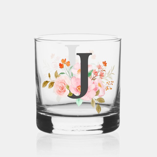 Vaso De Whiskey Letra J (Anverso)