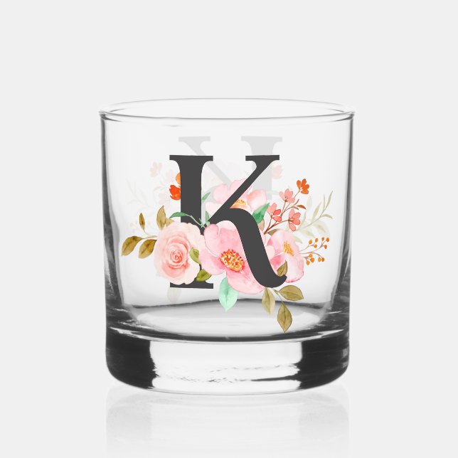 Vaso De Whiskey Letra K (Anverso)