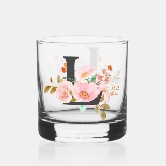Vaso De Whiskey Letra L (Anverso)