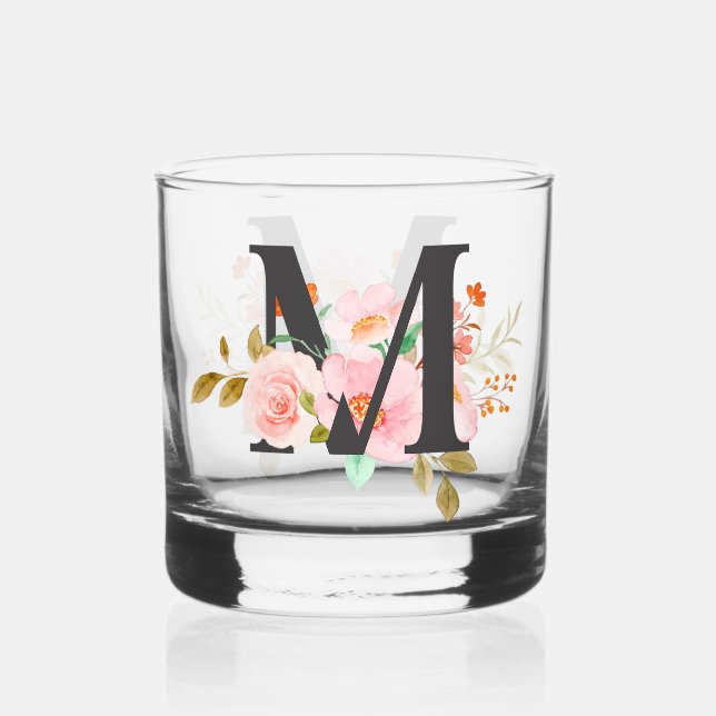 Vaso De Whiskey Letra M (Anverso)