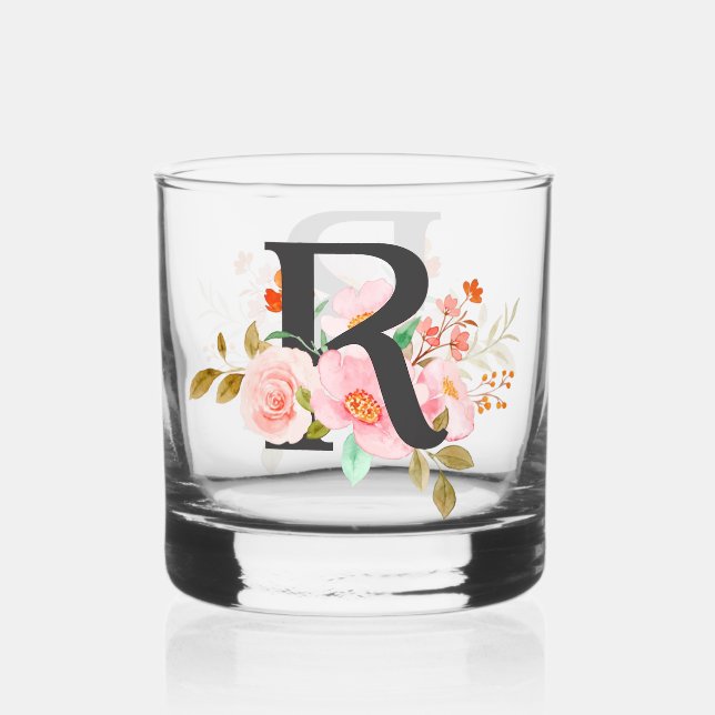 Vaso De Whiskey Letra R (Anverso)