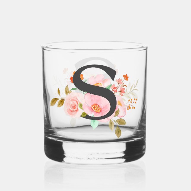 Vaso De Whiskey Letra S (Anverso)