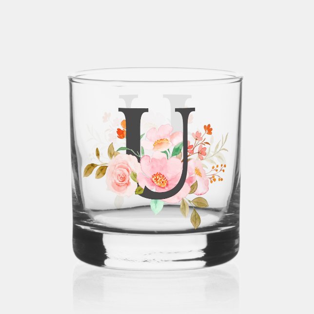 Vaso De Whiskey Letra U (Anverso)