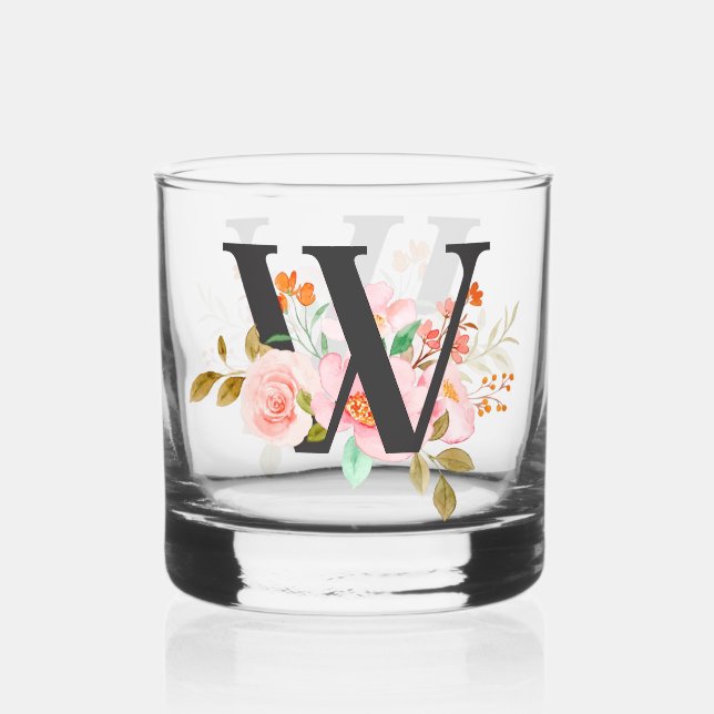 Vaso De Whiskey Letra W (Anverso)