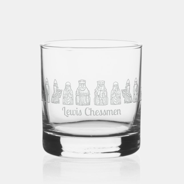 Vaso De Whiskey Lewis Chessmen in the Frontline (Anverso)
