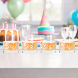 Vaso De Whiskey Lily Del Nombre Personalizado Floral Del Valle