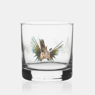 Vaso De Whiskey Lionfish - Diseño abstracto - Cortar una foto  