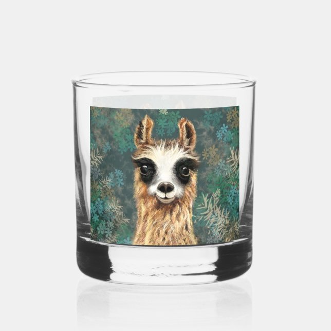 Vaso De Whiskey Llama curiosa (Reverso )