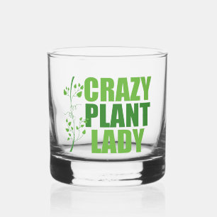 Vaso De Whiskey Loca planta Lady Cute Green Botanist