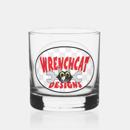 Vaso De Whiskey Logo de diseños de Wrenchcat