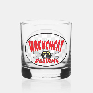 Vaso De Whiskey Logo de diseños de Wrenchcat