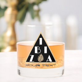 Vaso De Whiskey Logo de España Ibiza bar de playa moderno