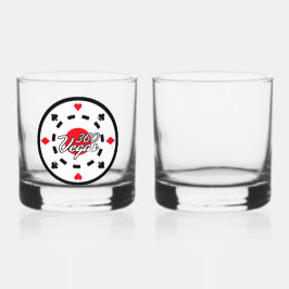 Vaso De Whiskey Logo de Rocks Glass Chip