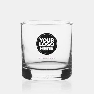 Vaso De Whiskey Logotipo personalizado y gafas de Whiskey de texto