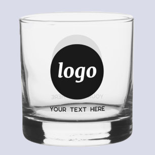 Vaso De Whiskey Logotipo simple con vidrio comercial promocional d