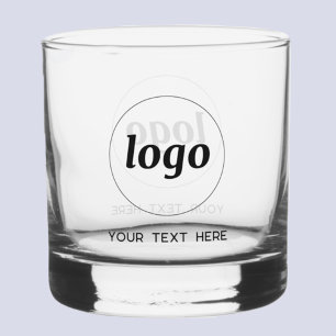 Vaso De Whiskey Logotipo simple con vidrio comercial promocional d