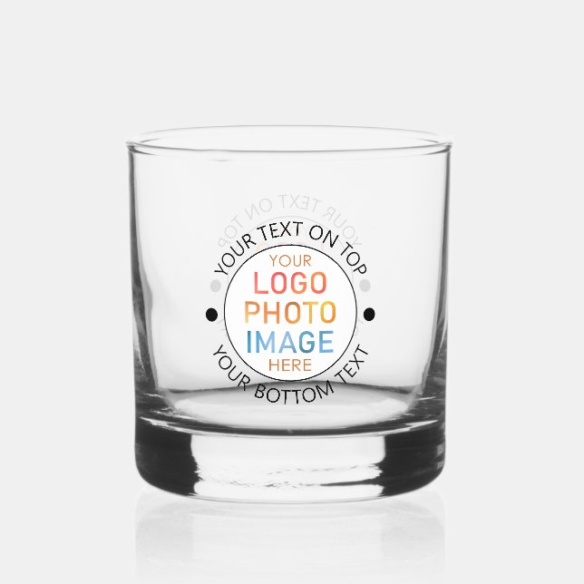 Vaso De Whiskey Logotipo simple o Personalizado personalizado foto (Anverso)