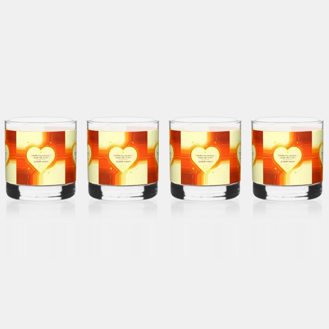 Vaso De Whiskey Love & Intention by Gratitude Remains™ | Inspirati (Anverso)