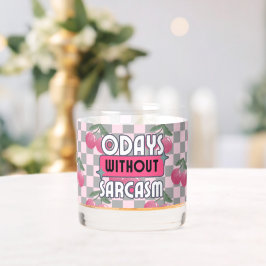 Vaso De Whiskey Mamá divertida 0 días sin sarcasmo