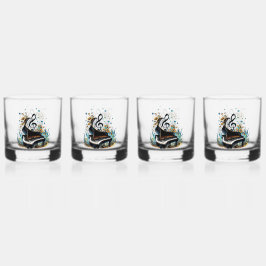 Vaso De Whiskey Maravilloso piano curvado