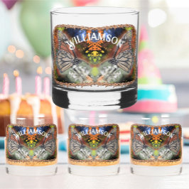 Vaso De Whiskey Mariposa de cumpleaños
